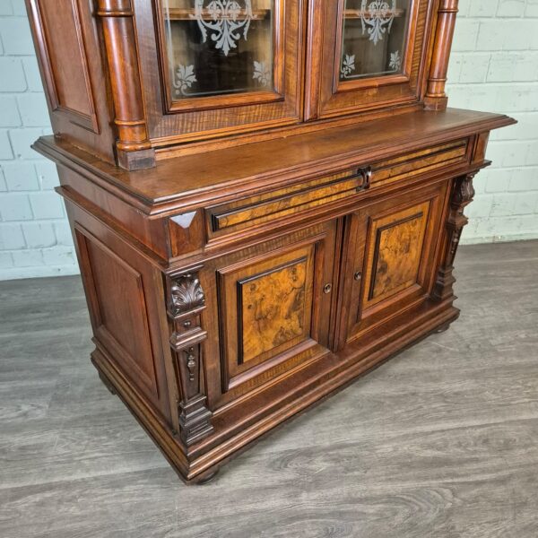 Bookcase Gründerzeit 1880 Walnut - Image 6