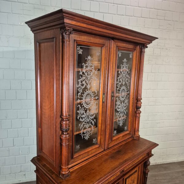 Bookcase Gründerzeit 1880 Walnut - Image 3