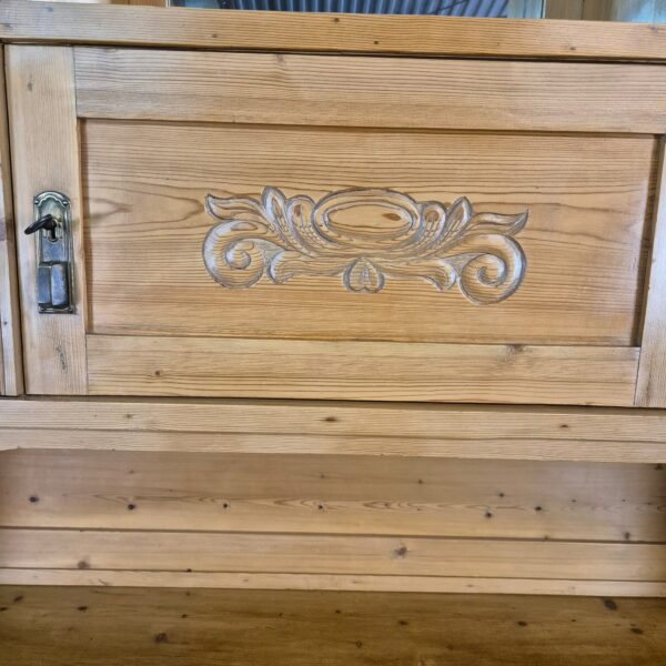 Kitchen Cabinet Jugendstil 1900 Pine - Image 9