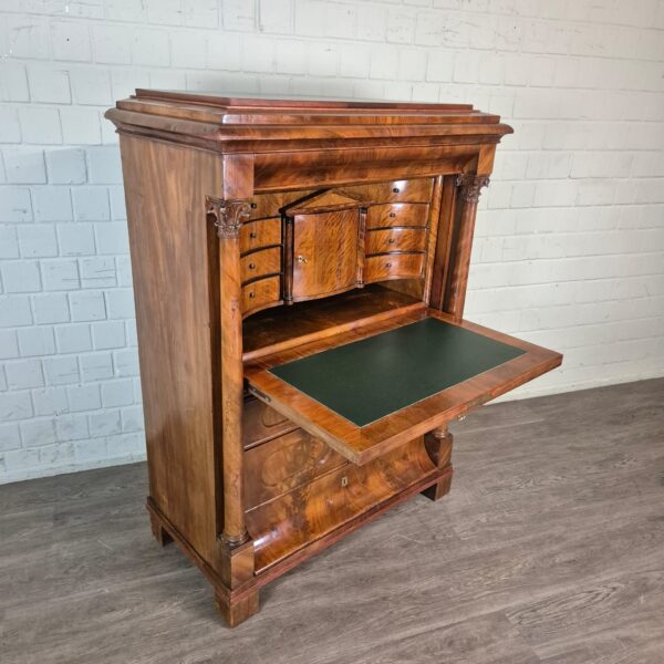 Secretary Biedermeier 1840 Mahogany