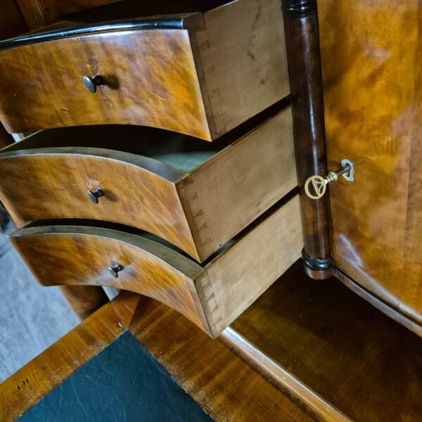 Secretary Biedermeier 1840 Mahogany - Image 12
