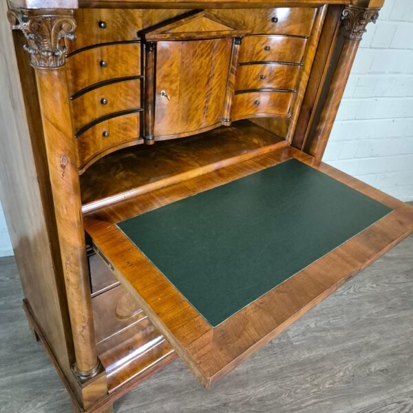 Secretary Biedermeier 1840 Mahogany - Image 6