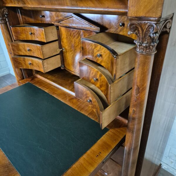 Secretary Biedermeier 1840 Mahogany - Image 13
