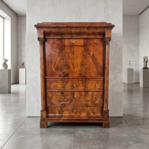 Secretary Biedermeier 1840 Mahogany