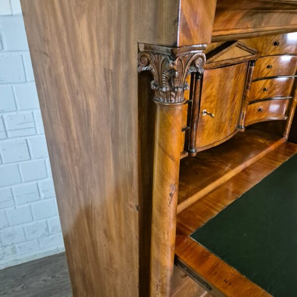 Secretary Biedermeier 1840 Mahogany - Image 7