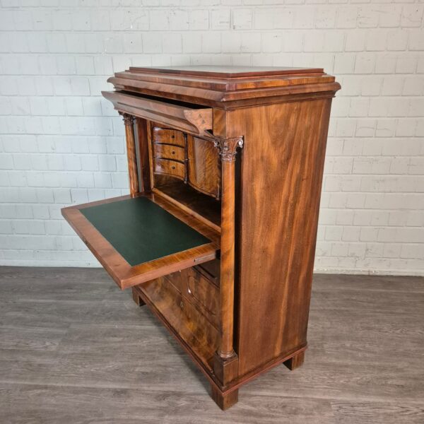 Secretary Biedermeier 1840 Mahogany - Image 5