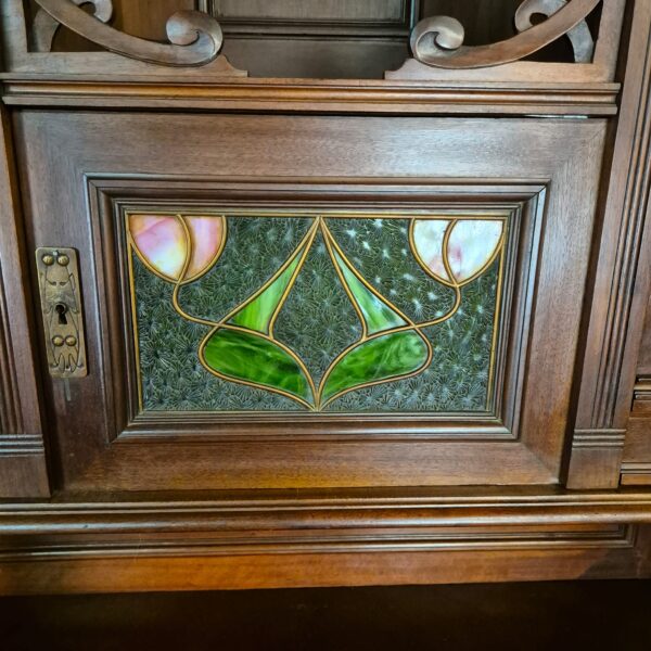 Cabinet Jugendstil 1910 Walnut - Image 15