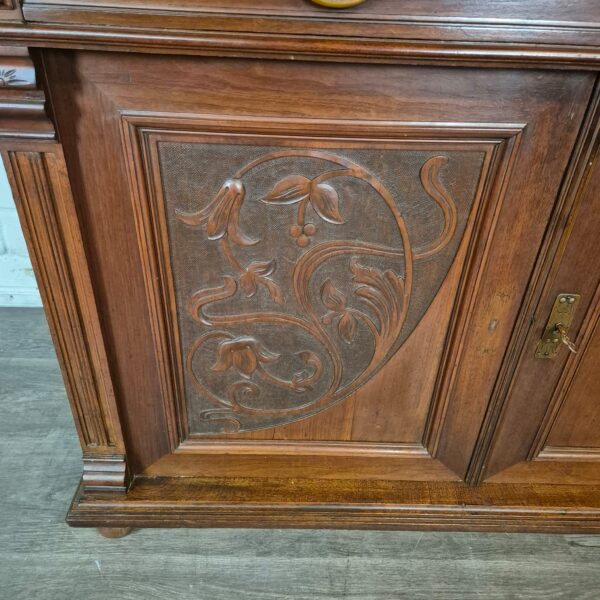 Cabinet Jugendstil 1910 Walnut - Image 6