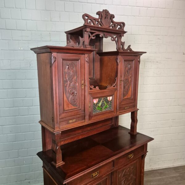 Cabinet Jugendstil 1910 Walnut - Image 3