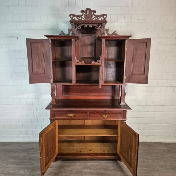 Cabinet Jugendstil 1910 Walnut - Image 17