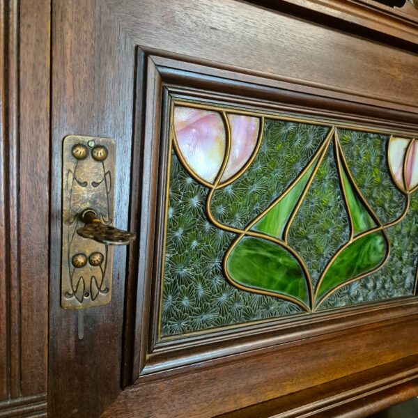 Cabinet Jugendstil 1910 Walnut - Image 16