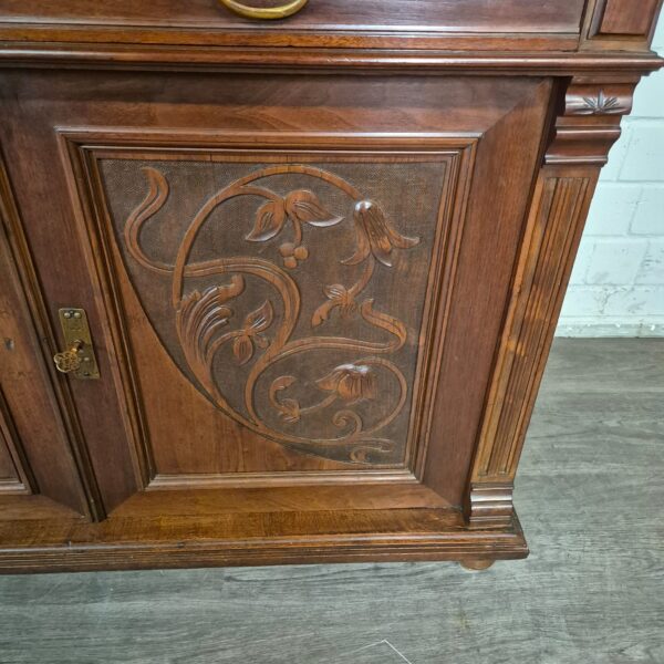 Cabinet Jugendstil 1910 Walnut - Image 7