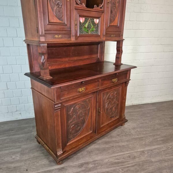 Cabinet Jugendstil 1910 Walnut - Image 4