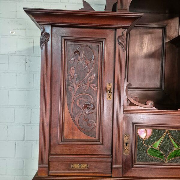 Cabinet Jugendstil 1910 Walnut - Image 14
