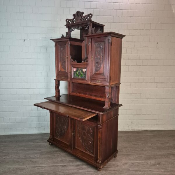 Cabinet Jugendstil 1910 Walnut - Image 2