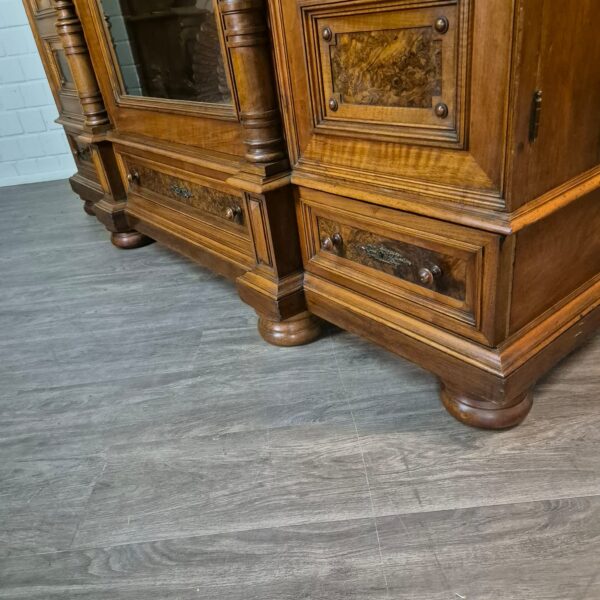 Bookcase Gründerzeit 1880 Walnut - Image 7