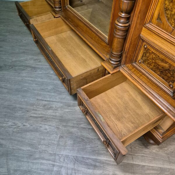 Bookcase Gründerzeit 1880 Walnut - Image 25