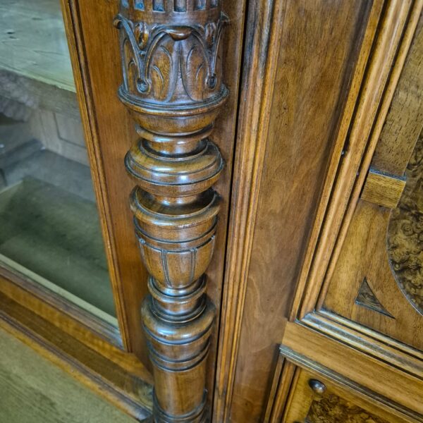 Bookcase Gründerzeit 1880 Walnut - Image 8