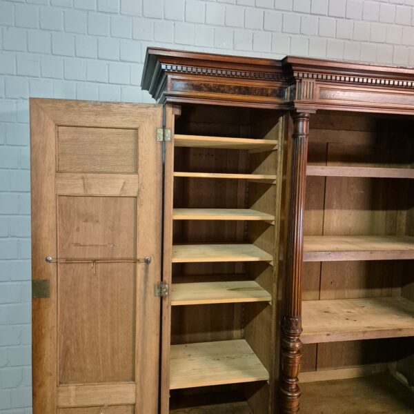 Bookcase Gründerzeit 1880 Walnut - Image 12