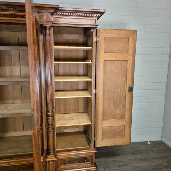 Bookcase Gründerzeit 1880 Walnut - Image 17
