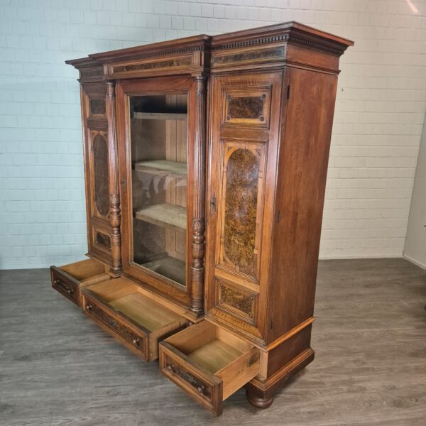 Bookcase Gründerzeit 1880 Walnut - Image 23