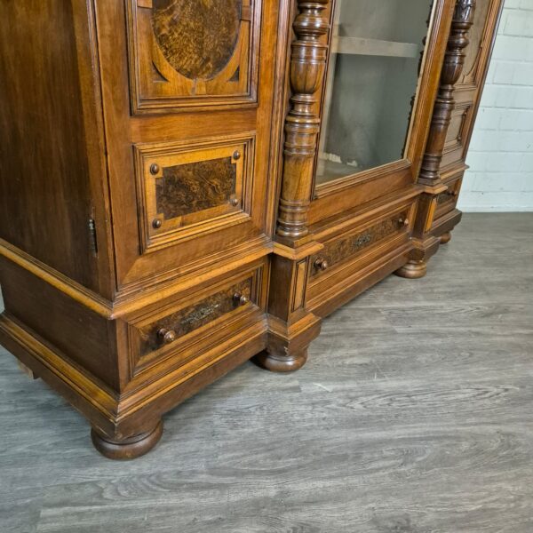 Bookcase Gründerzeit 1880 Walnut - Image 5