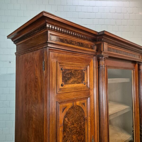 Bookcase Gründerzeit 1880 Walnut - Image 4