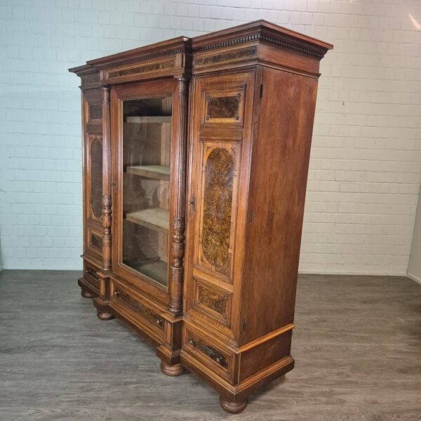Bookcase Gründerzeit 1880 Walnut - Image 3