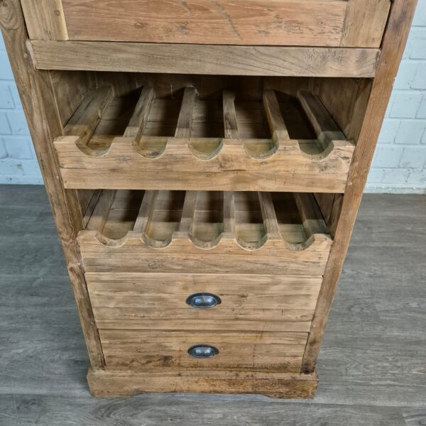Wine Cabinet Teak 0,67 m - Image 4