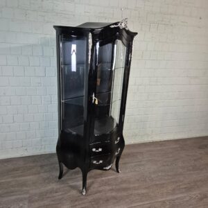 Display Cabinet Baroque Style Black 0,84 m