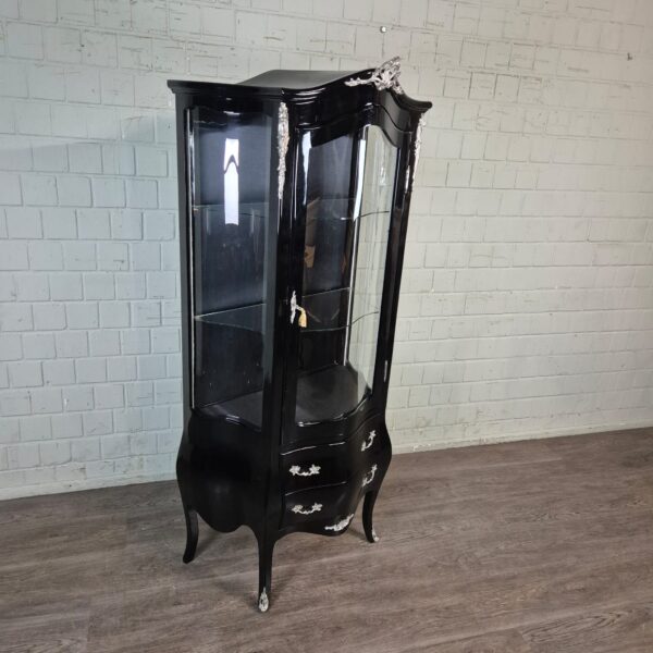 Display Cabinet Baroque Style Black 0,84 m