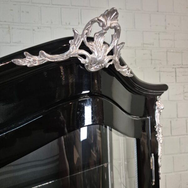 Display Cabinet Baroque Style Black 0,84 m - Image 4