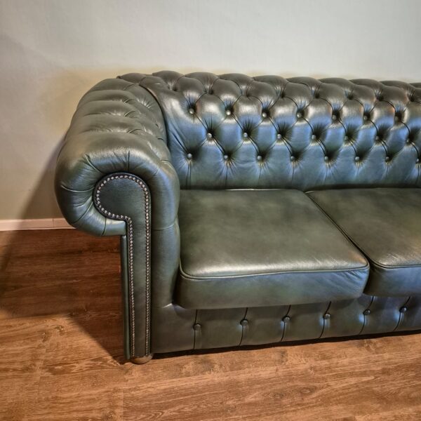 Chesterfield Corner Sofa Dark Green 4,25 m x 2,40 m - Image 2