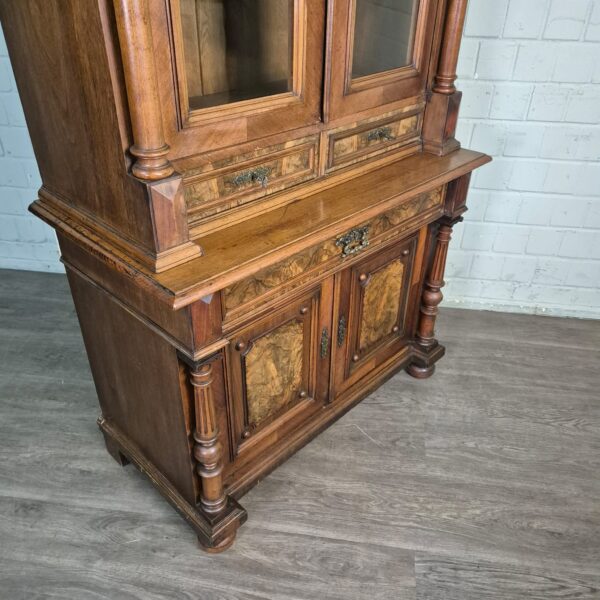 Bookcase Gründerzeit 1880 Walnut - Image 7