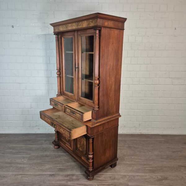 Bookcase Gründerzeit 1880 Walnut - Image 15
