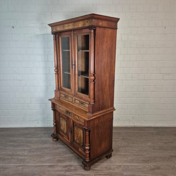 Bookcase Gründerzeit 1880 Walnut - Image 3