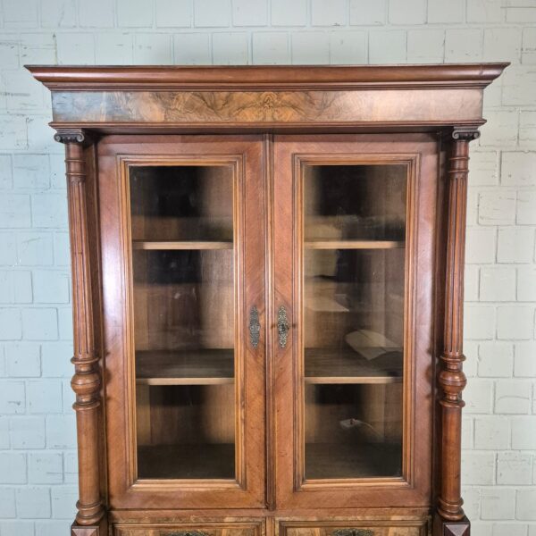 Bookcase Gründerzeit 1880 Walnut - Image 4