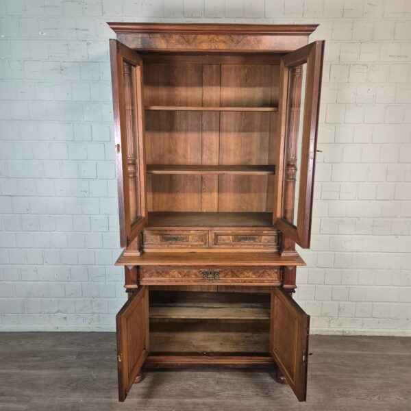 Bookcase Gründerzeit 1880 Walnut - Image 13