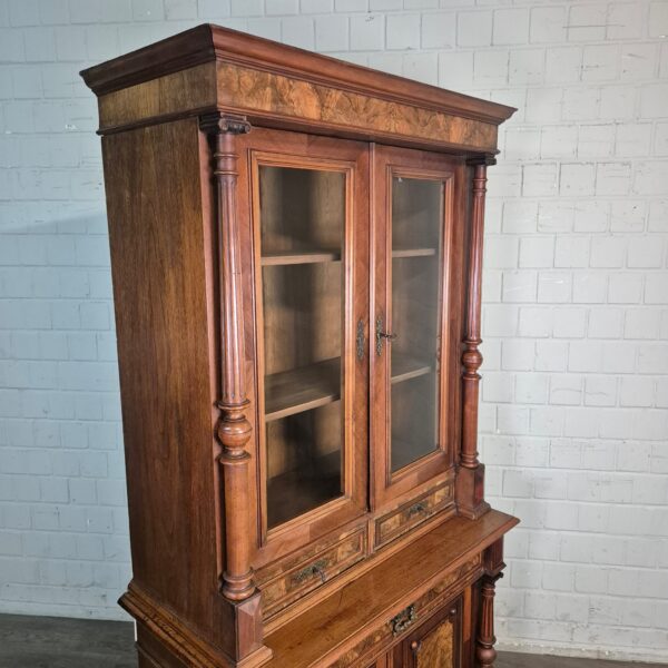 Bookcase Gründerzeit 1880 Walnut - Image 6