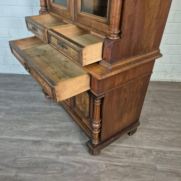 Bookcase Gründerzeit 1880 Walnut - Image 16