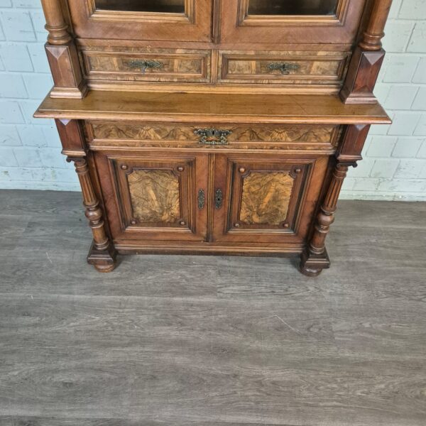 Bookcase Gründerzeit 1880 Walnut - Image 5