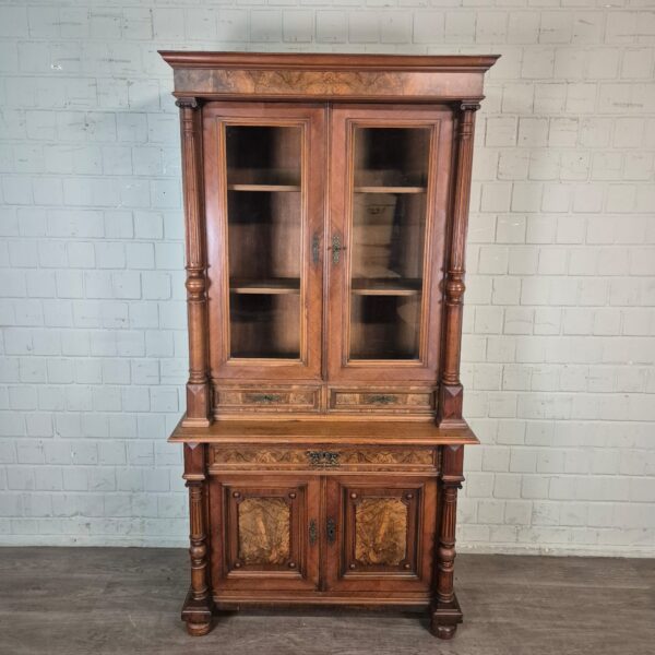 Bookcase Gründerzeit 1880 Walnut - Image 2