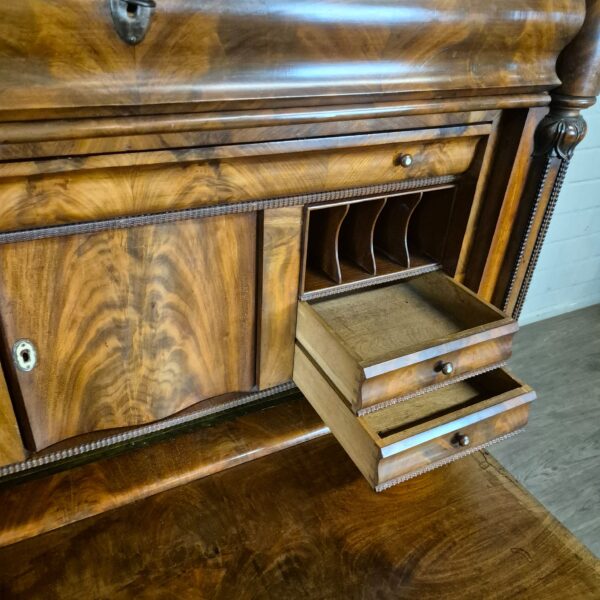 Secretary Biedermeier 1850 Mahogany - Image 12