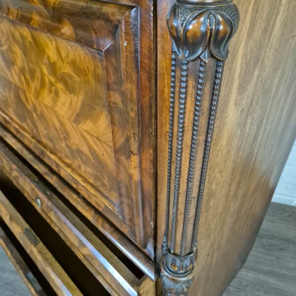 Secretary Biedermeier 1850 Mahogany - Image 5