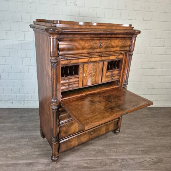 Secretary Biedermeier 1850 Mahogany