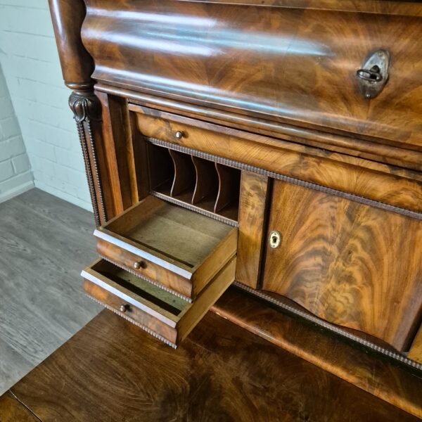 Secretary Biedermeier 1850 Mahogany - Image 11
