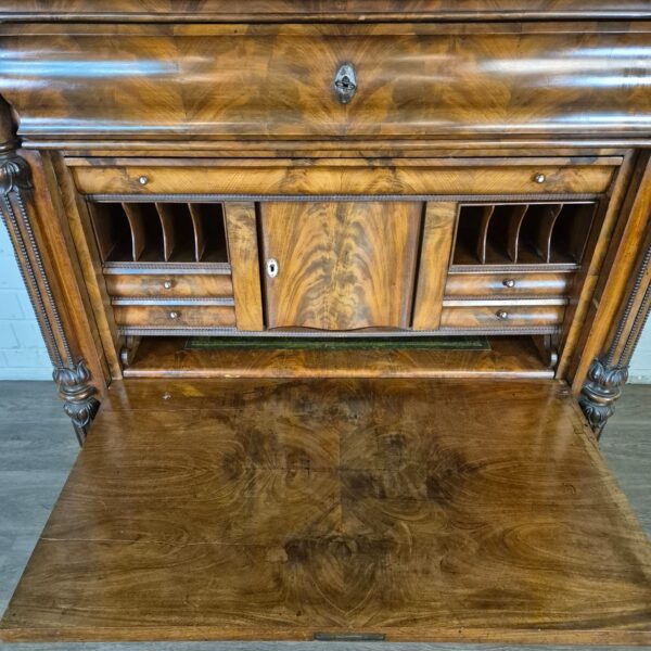 Secretary Biedermeier 1850 Mahogany - Image 8