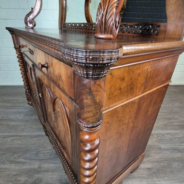 Cabinet Louis Philippe 1860 Mahogany - Image 8