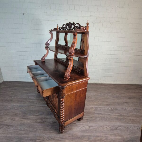 Cabinet Louis Philippe 1860 Mahogany - Image 18