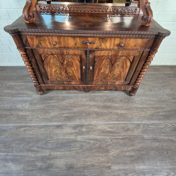 Cabinet Louis Philippe 1860 Mahogany - Image 9